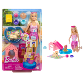 Barbie Puppy Pool Party Aloha Blonde