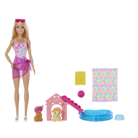 Barbie Puppy Pool Party Aloha Blonde
