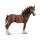 Brauner Schleich Clydesdale Wallach aus der Farm World Kollektion, detailgetreu gestaltetes Pferde-Figurenspielzeug.