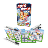 Kompaktes Auto-Bingo-Spiel mit lustigen Motiven für...