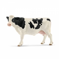 Schwarzbunte Schleich Farm World Kuh aus Kunststoff, 8,1...