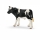 Schwarzbuntes Schleich Farm World Kalb mit einer Größe von 5,1 cm.