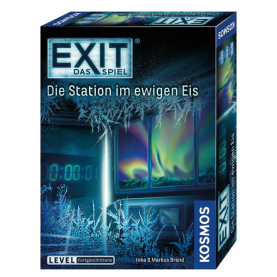 Abenteuerliches Strategiespiel Exit - Die Station im ewigen Eis mit spannendem Rätselspaß im eisigen Setting.