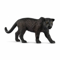 Plastikfigur eines schwarzen Panthers von Schleich mit...