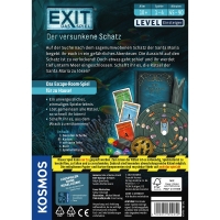 Spannendes Brettspiel Exit - Der versunkene Schatz mit kniffligen Rätseln und geheimnisvollen Herausforderungen.
