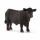 Schleich Farm World Black Angus Bulle, 7cm groß, detailgetreue schwarze Kunststofffigur eines Angus Bullen.