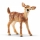 Wildlife-Spielzeugfigur: Weißwedelkalb von Schleich, realistisch gestaltet mit einer Größe von 5,3cm.
