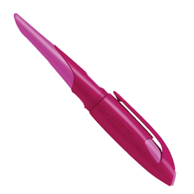 Rosa Anfängerfüller Easybirdy LH A in Beere mit ergonomischem Griff und Feder aus einem hochwertigen Materialmix.