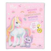 DEPESCHE Ylvi Wecker mit Öhrchen Einhorn lautlos mit Lichtfunktion rosa