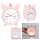 DEPESCHE Ylvi Wecker mit Öhrchen Einhorn lautlos mit Lichtfunktion rosa