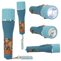 DEPESCHE DINO World Taschenlampe mit Timer 2fach sortiert