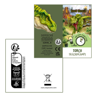DEPESCHE DINO World Taschenlampe mit Timer 2fach sortiert