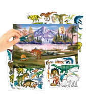 DEPESCHE DINO World Stickerbuch mit Puffy Stickern 1x18x24,5cm
