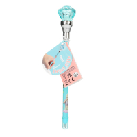 DEPESCHE TOPModel Kugelschreiber Diamant Topper Juicy LED Licht türkis/pink/apricot 3fach sortiert
