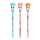 DEPESCHE TOPModel Kugelschreiber Diamant Topper Juicy LED Licht türkis/pink/apricot 3fach sortiert