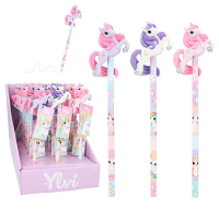 DEPESCHE Ylvi Bleistift Einhorn 3D Topper pink/lila/rosa...