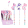 DEPESCHE Ylvi Bleistift Einhorn 3D Topper pink/lila/rosa 3fach sortiert