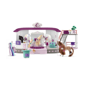 Schleich Sophias Beauties Beauty Salon Spielset mit Friseurstuhl, Haartrockner und Zubehör.