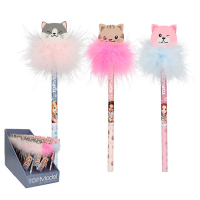 DEPESCHE TOPModel Bleistift mit Radier Topper Cat Love...