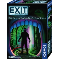 Exit - Das Spiel: Die Geisterbahn, ein Escape-Room Spiel für zu Hause mit gruseligem Thema und kniffligen Rätseln.