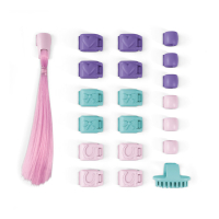 Haar-Accessoires-Set mit Schleifen, Blumen und Perlen von...