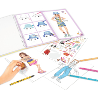 DEPESCHE TOPModel Malbuch-Set mit Stickern