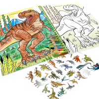 DEPESCHE DINO World Malbuch mit Buntstiften