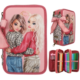 DEPESCHE TOPModel Federtasche 3fach Leoheart