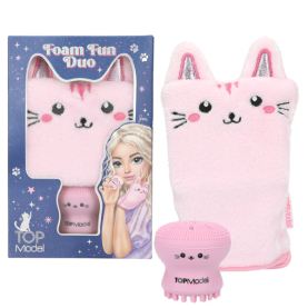 DEPESCHE TOPModel Foam Fun Duo Beauty And Me Waschhandschuh & Gesichtsschwamm