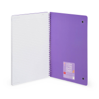 Liniertes Notizbuch -Maxi - Spiralbindung - A4-Format - Flower