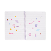 Liniertes Notizbuch -Maxi - Spiralbindung - A4-Format - Teddy Bear