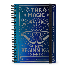 Liniertes Notizbuch -Maxi - Spiralbindung - A4-Format - Moth