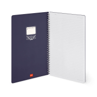 Liniertes Notizbuch -Maxi - Spiralbindung - A4-Format - Moth