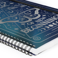 Liniertes Notizbuch -Maxi - Spiralbindung - A4-Format - Moth