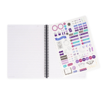 Liniertes Notizbuch -Maxi - Spiralbindung - A4-Format - Moth