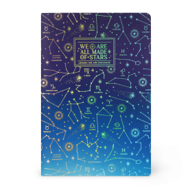 Liniertes Notizbuch - Medium - A5-Format - Stars