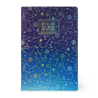 Liniertes Notizbuch - Medium - A5-Format - Stars