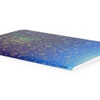 Liniertes Notizbuch - Medium - A5-Format - Stars