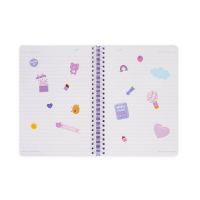 Liniertes Notizbuch - Large - Spiralbindung - A5-Format - Teddy Bear
