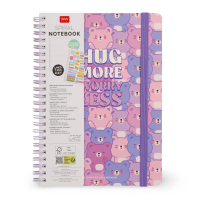 Liniertes Notizbuch - Large - Spiralbindung - A5-Format - Teddy Bear