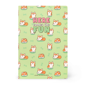 Liniertes Notizbuch - Large - B5-Format - Corgi