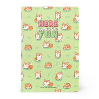Liniertes Notizbuch - Large - B5-Format - Corgi