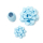Set aus zwei Schleifen und einer Rolle Schleifenband - Light Blue