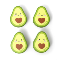 Set mit Verschlussklammern - Avocado
