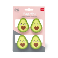 Set mit Verschlussklammern - Avocado