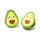Set mit Verschlussklammern - Avocado