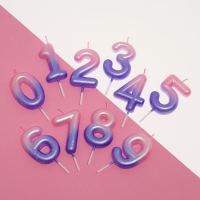 Tortenkerze - Happy Birthday Candle - Pink - 0