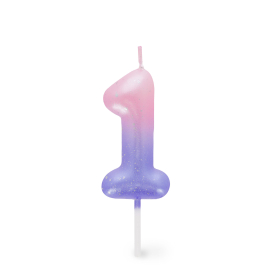 Tortenkerze - Happy Birthday Candle - Pink - 1