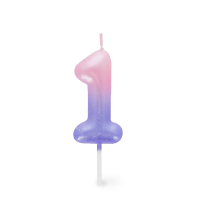 Tortenkerze - Happy Birthday Candle - Pink - 1