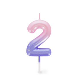 Tortenkerze - Happy Birthday Candle - Pink - 2